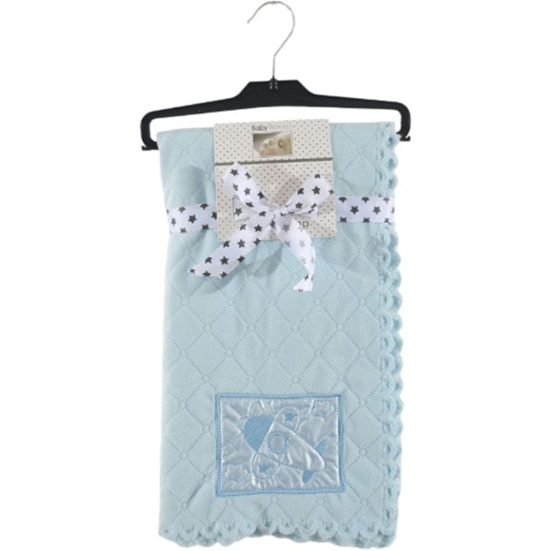 baby shower gift 29.5 IN x 47 IN Ultra-Soft Embroidery Baby Blanket -The Palm Beach Baby