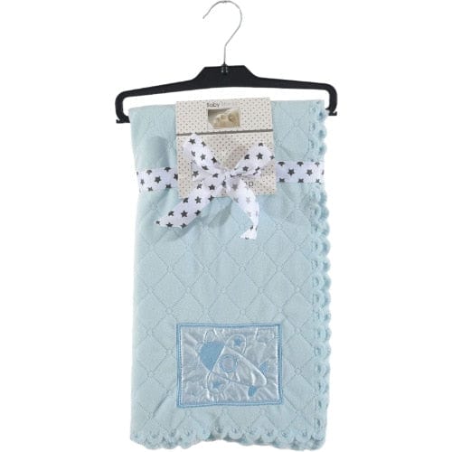 baby shower gift Blue plane / 75x120cm 29.5 IN x 47 IN Ultra-Soft Embroidery Baby Blanket -The Palm Beach Baby