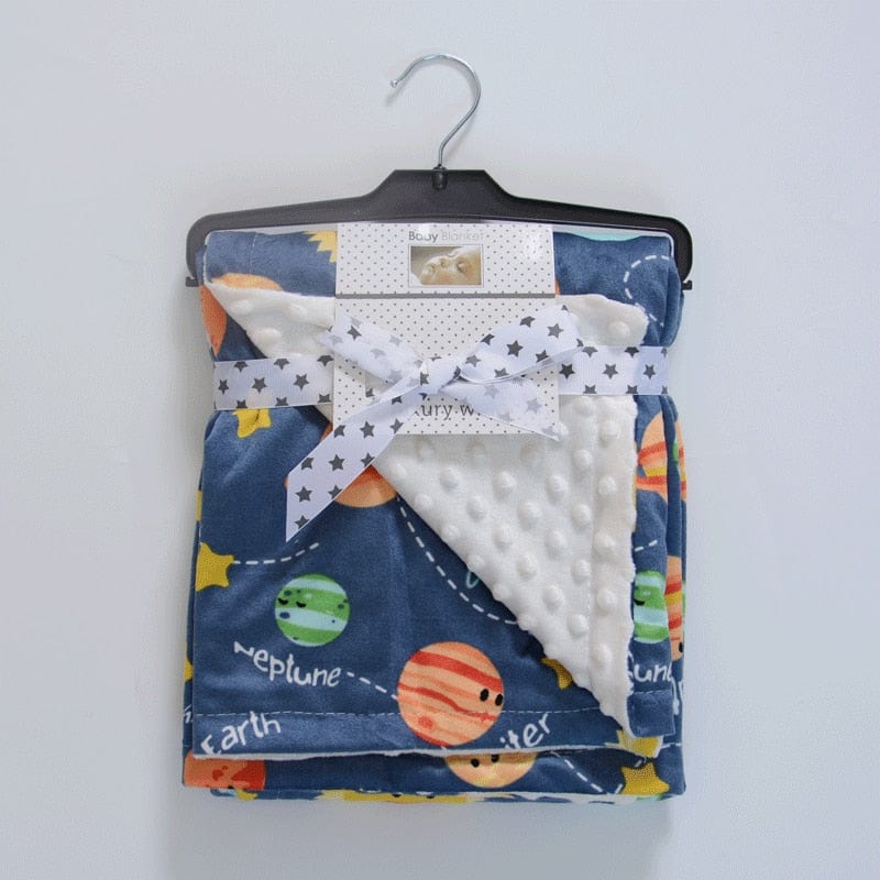 baby shower gift Blue Star / 75x120cm 29.5IN x 47IN Printed Ultra-Soft Baby Blanket -The Palm Beach Baby