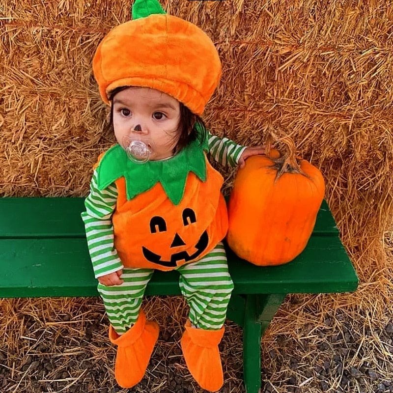 boys and girls clothes "Pumpkin Fun" Kid's Fall-Themed Outfit -The Palm Beach Baby