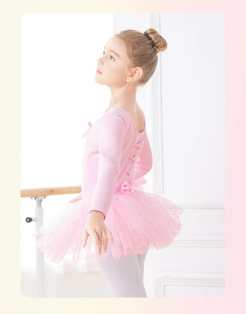 kids and babies clothing "Little Ballerina" Girls Ballet Dresses - Long-Sleeved -The Palm Beach Baby