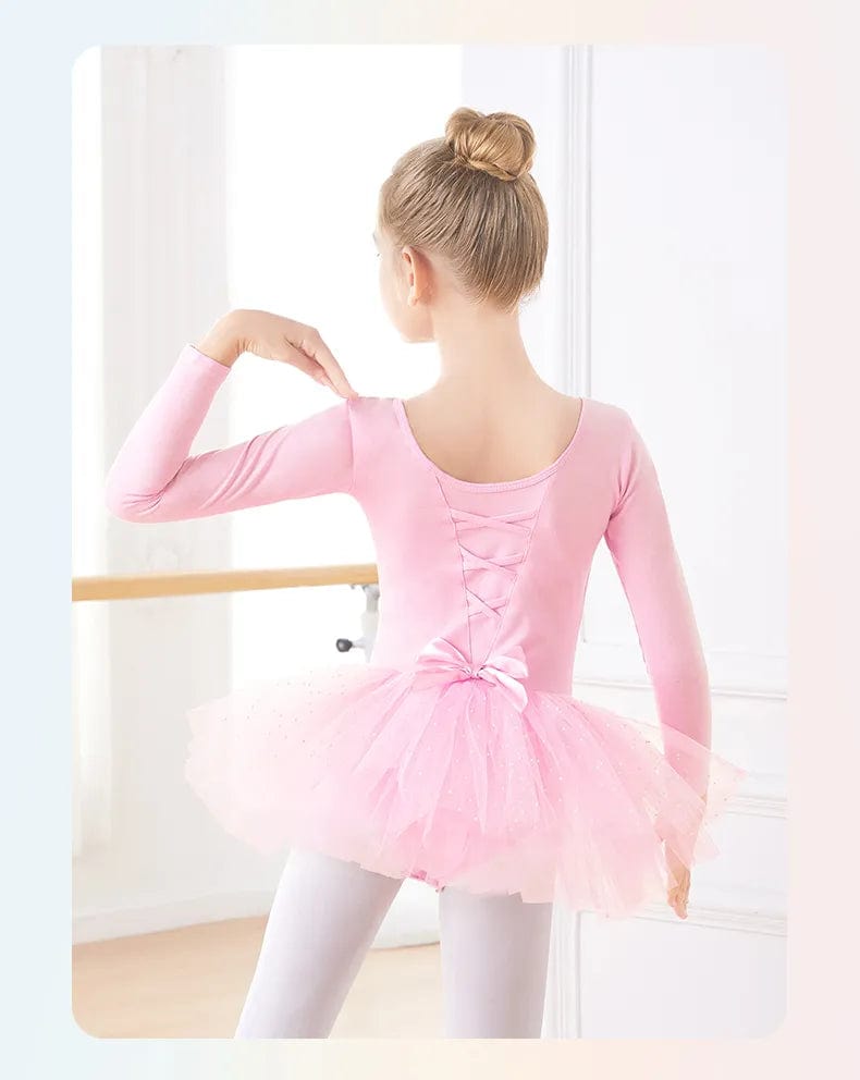 kids and babies clothing "Little Ballerina" Girls Ballet Dresses - Long-Sleeved -The Palm Beach Baby