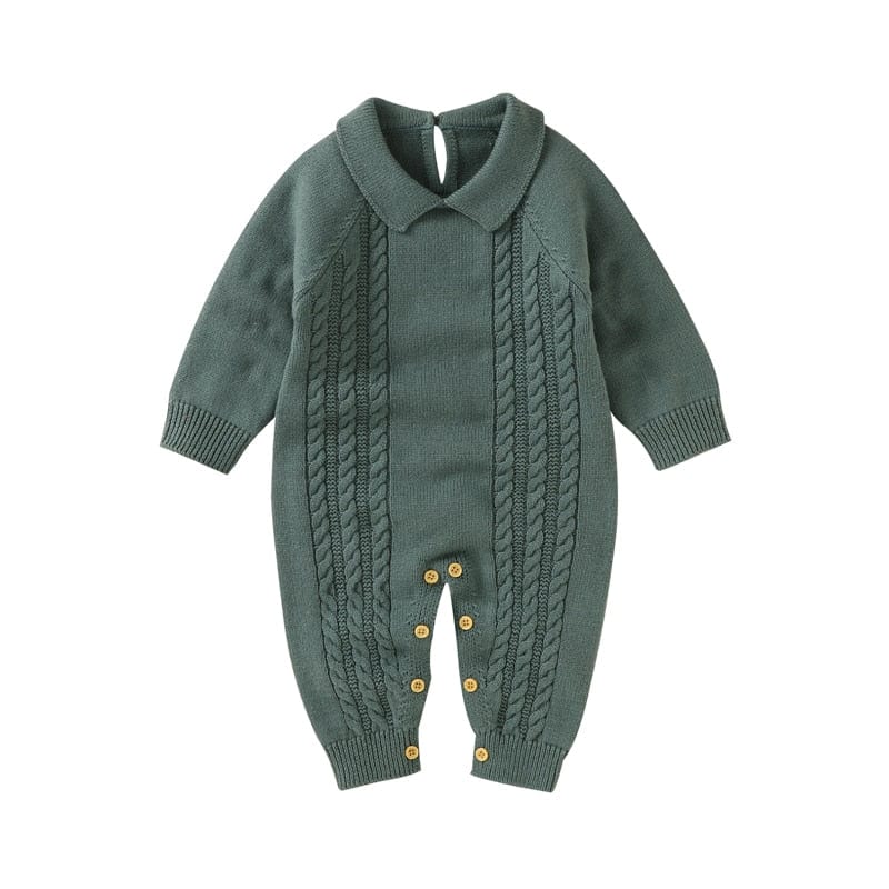 kids and babies romper / 3-6M Green Cotton Romper and Blanket -The Palm Beach Baby