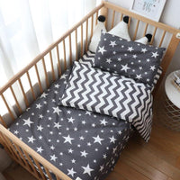 3PC Cotton Baby Bedding Set in Neutral Colors - Soft, Breathable & Cozy for All Seasons - The Palm Beach Baby