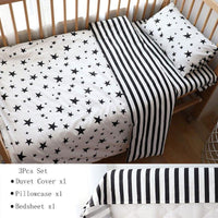 3PC Cotton Baby Bedding Set in Neutral Colors - Soft, Breathable & Cozy for All Seasons - The Palm Beach Baby