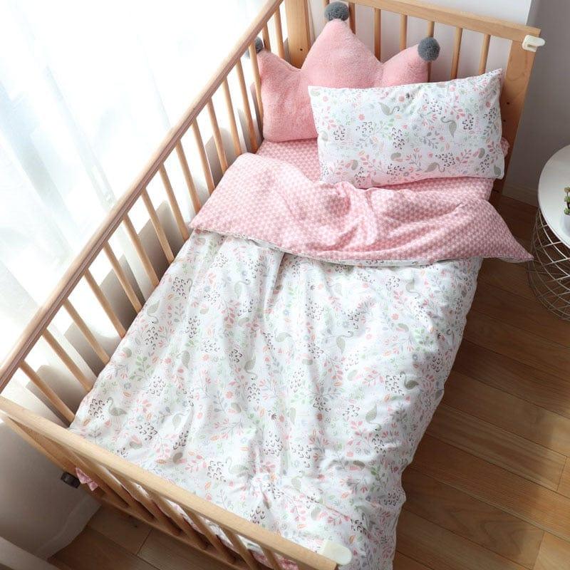 Nature-Inspired 3PC Baby Bedding Sets - Flat or Fitted Sheets - 4 Color Prints - The Palm Beach Baby