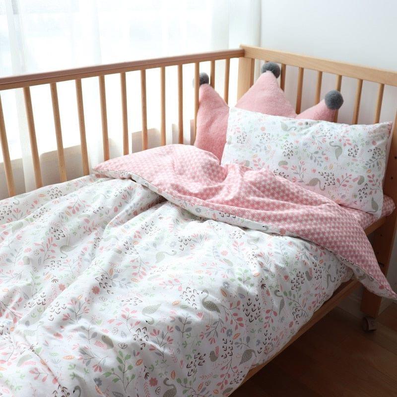 Nature-Inspired 3PC Baby Bedding Sets - Flat or Fitted Sheets - 4 Color Prints - The Palm Beach Baby