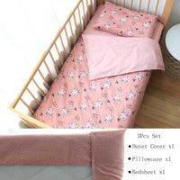 Nature-Inspired 3PC Baby Bedding Sets - Flat or Fitted Sheets - 4 Color Prints - The Palm Beach Baby