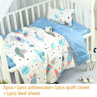 Colorful 3PC Baby Bedding Set in Cotton - 5 Styles - The Palm Beach Baby