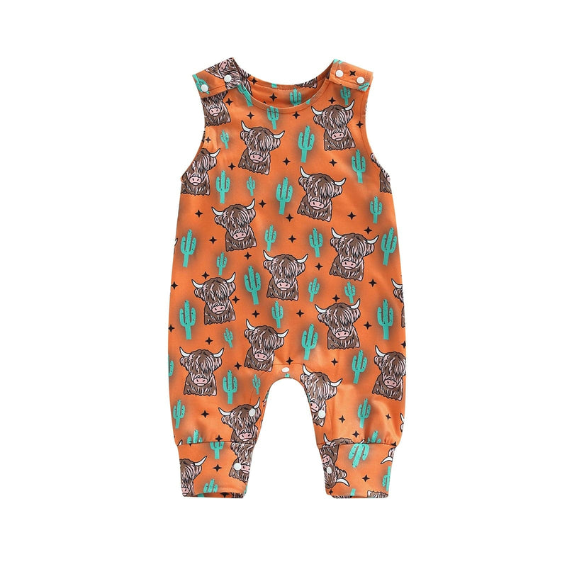 babies and kids Clothing 3 / 3M Adorable Western-Themed Jumpsuit -The Palm Beach Baby