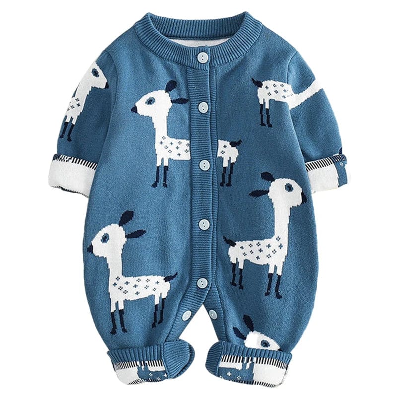 Baby & Kids Apparel As picture 11 / 3M Adorable Animal-Themed Sweater Knit Romper -The Palm Beach Baby