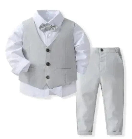 "Julian" Boy's 4-Piece Pants Set - Stylish Children's Formal Wear - 6 Colors - The Palm Beach Baby