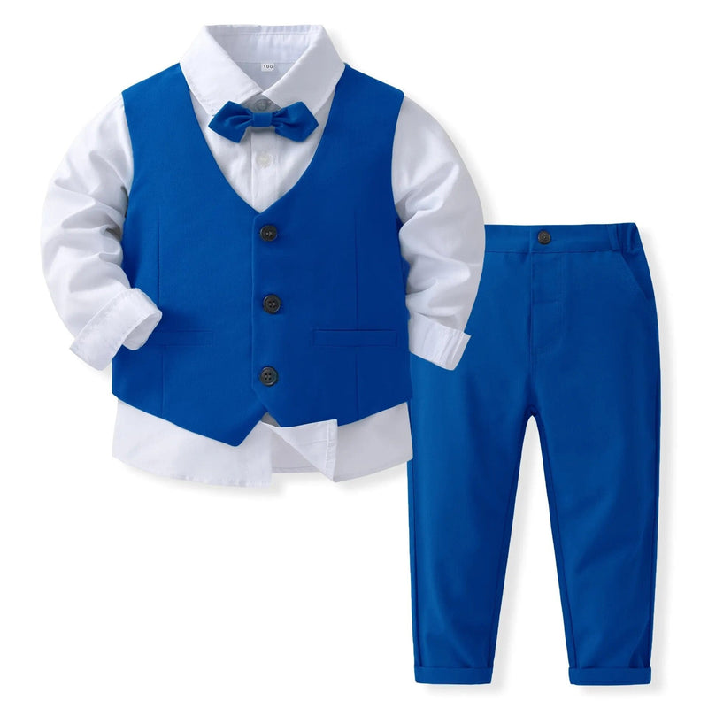 babies and kids Clothing Royal Blue / 12M "Julian" Boy's 4 PC  Pants Set -The Palm Beach Baby