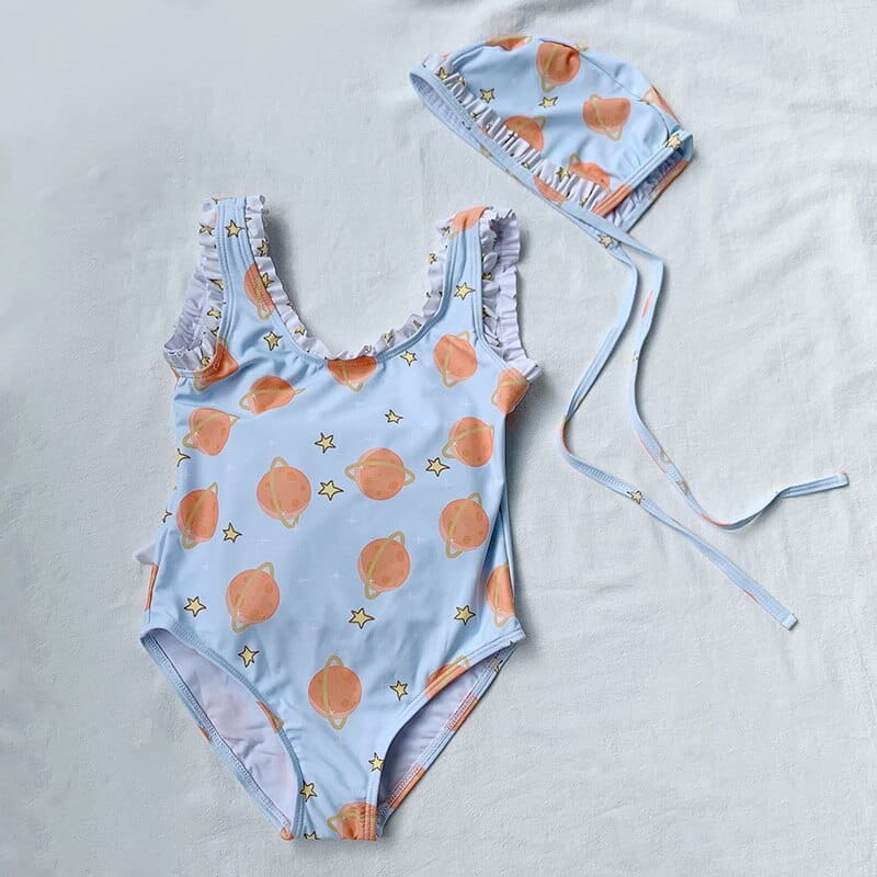 babies and kids Clothing Summer Girl Giraffe Swimsuit Set -The Palm Beach Baby