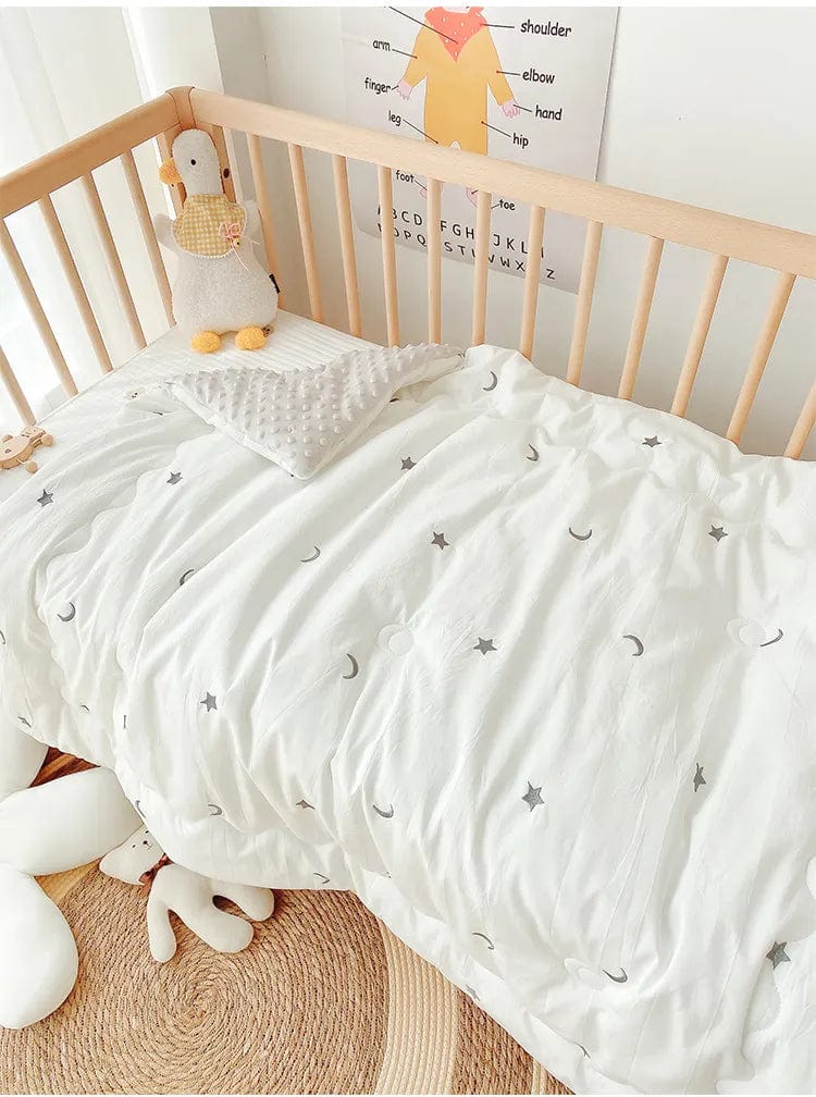 babies blanket night / 100X120cm thin core Super-Soft Embroidered Children's Comforter -The Palm Beach Baby