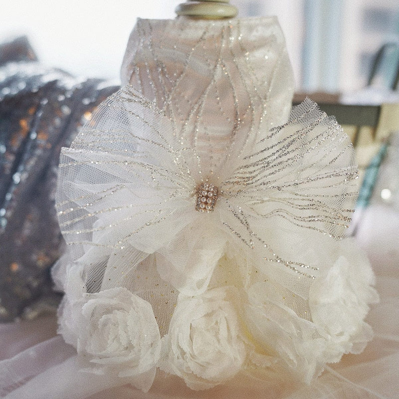 pet dress DIVA PET - "Francesca" Luxurious Tulle Special Occasion Dress -The Palm Beach Baby