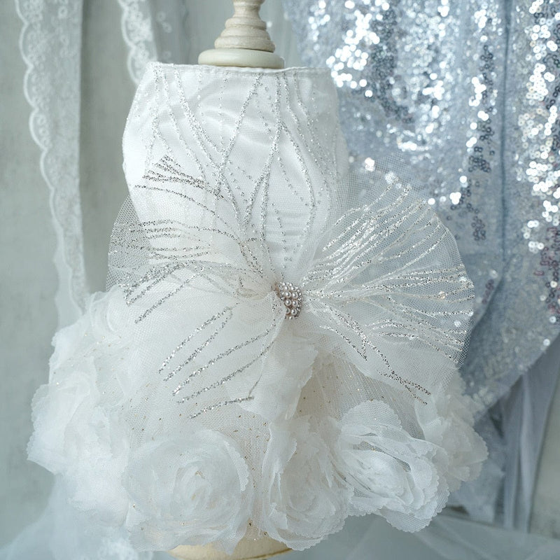 pet dress DIVA PET - "Francesca" Luxurious Tulle Special Occasion Dress -The Palm Beach Baby