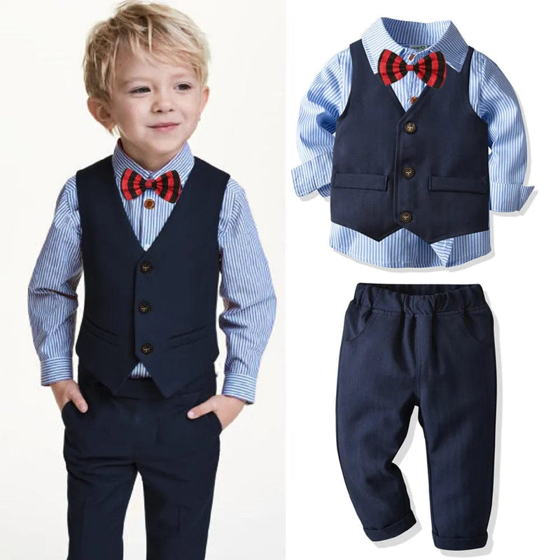 babies and kids Clothing "Landon" 3 PC Boy's Suit -The Palm Beach Baby