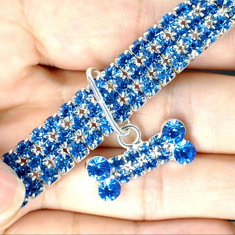 pet collar Diva Pet -  Elegant Crystal Collar - 3 Colors -The Palm Beach Baby