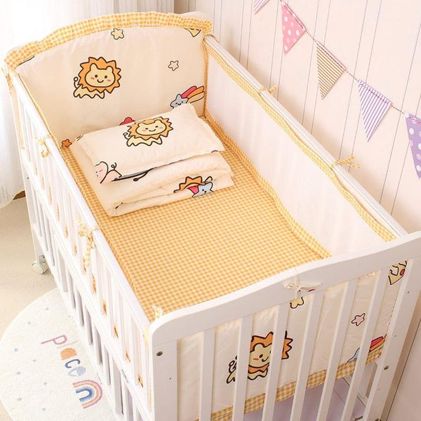5 PC "Animal Kingdom" Baby Crib Bedding Sets Cotton - The Palm Beach Baby