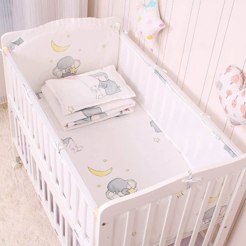 kids and babies STAR ELEPHANT / 120 cm X 70 cm 5 PC Set Baby Crib Bedding Sets - Starry Elephant -The Palm Beach Baby