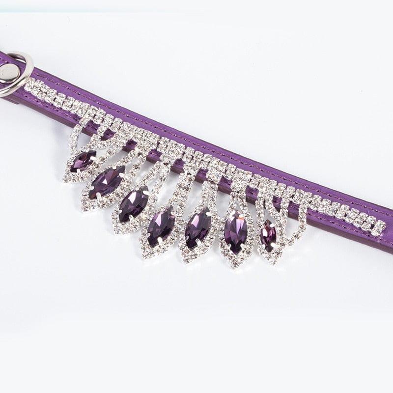 DIVA Pet - Princess Pet Crystal Necklace Collar - 4 Luxurious Color - The Palm Beach Baby