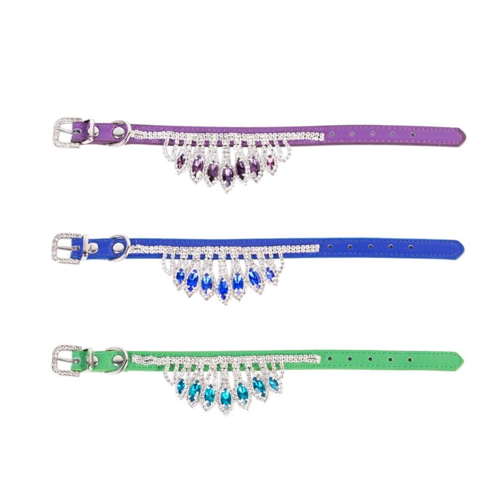 DIVA Pet - Princess Pet Crystal Necklace Collar - 4 Luxurious Color - The Palm Beach Baby