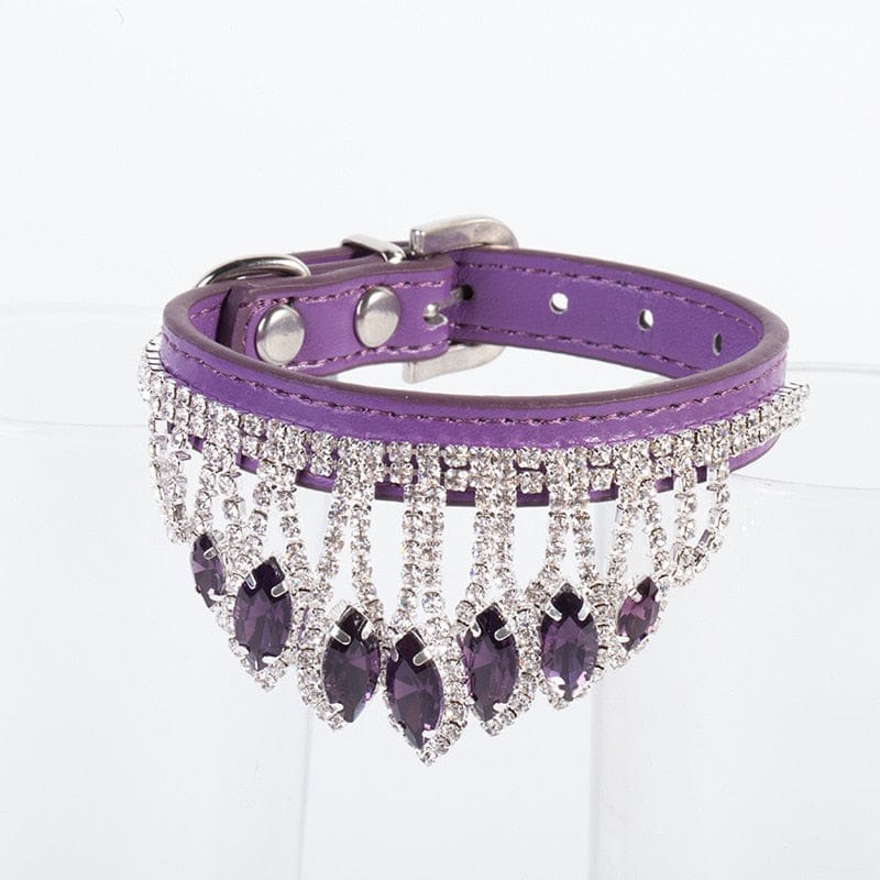 pet accessory DIVA Pet - Princess Crystal Necklace Collar -The Palm Beach Baby