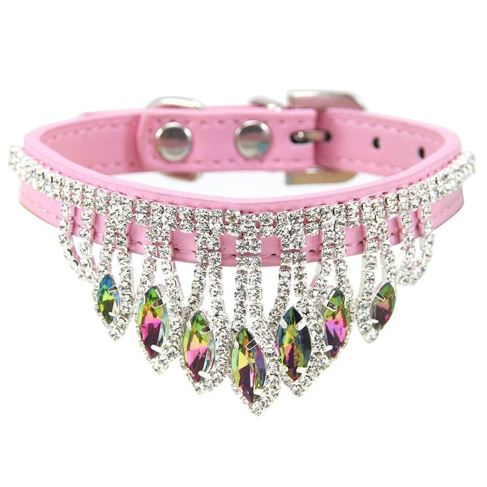DIVA Pet - Princess Pet Crystal Necklace Collar - 4 Luxurious Color - The Palm Beach Baby