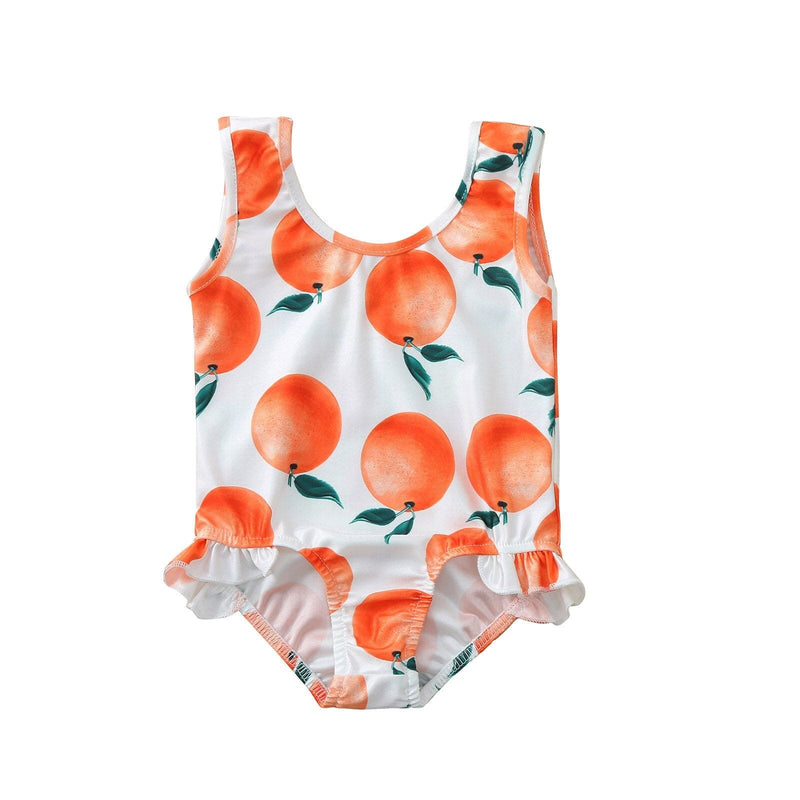 kids and babies OR / China / 80 "Little Miss Peach" Printed 1 PC Swimsuit -The Palm Beach Baby