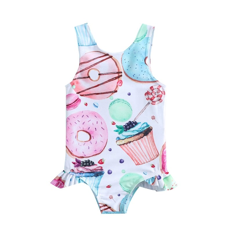 babies and kids Clothing A / 70cm(0-6 Months) Adorable Doughnut Print Swimsuit -The Palm Beach Baby