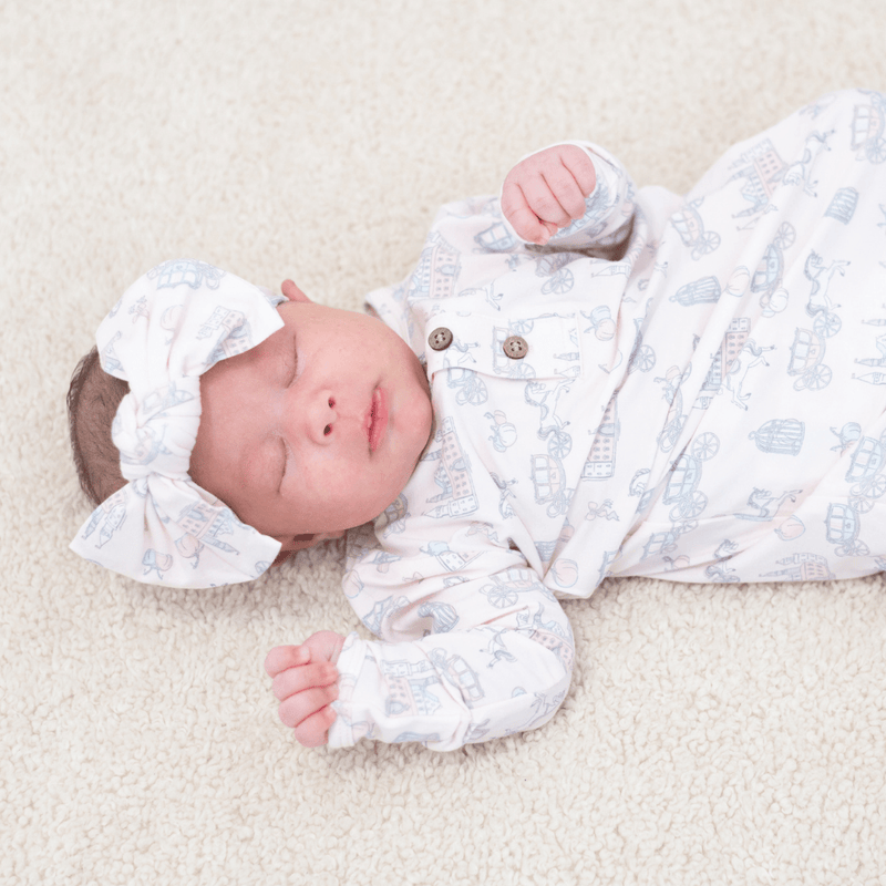 Fairy Godmother Knotted Gown - The Palm Beach Baby Sweet Bamboo