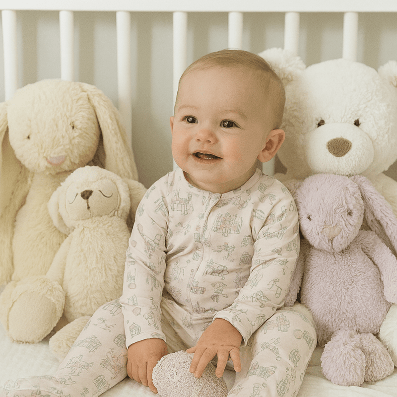 Fairy Godmother Zipper Footie - The Palm Beach Baby Sweet Bamboo