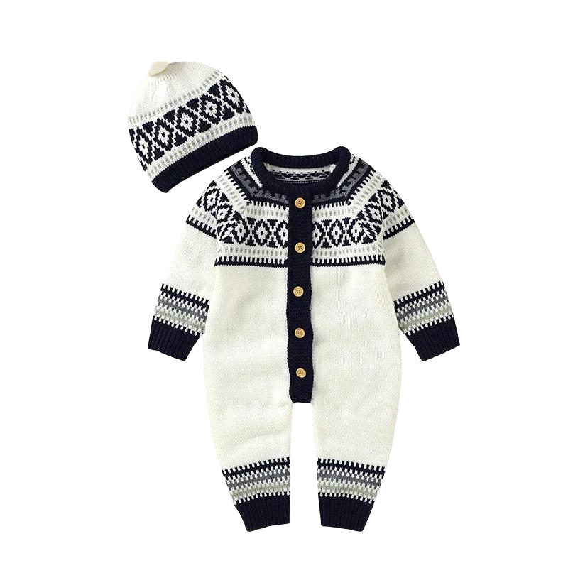 "Morgan" Cozy Warm Knit Romper Set