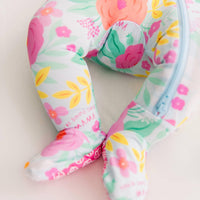 Raising Mama Floral Baby Footie Pajamas with Headband - The Palm Beach Baby