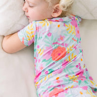 Raising Mama Flower Print Toddler Pajama Set - Cute & Comfy - The Palm Beach Baby