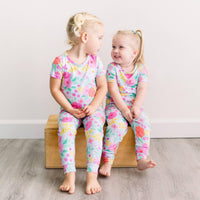 Raising Mama Flower Print Toddler Pajama Set - Cute & Comfy - The Palm Beach Baby
