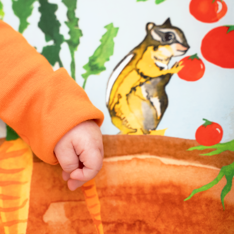 Garden Bed Burrow Bunny Crib Sheet