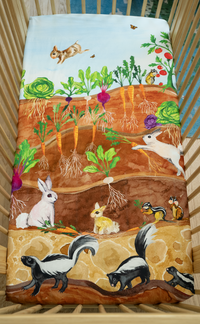 Garden Bed Burrow Bunny Crib Sheet