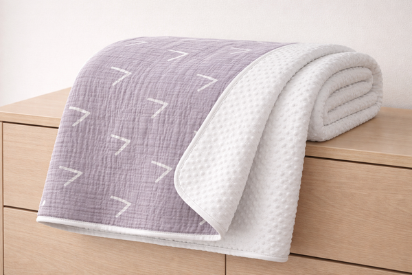 Gray Arrow Muslin/Waffle Blanket - The Palm Beach Baby Growing Sprouts