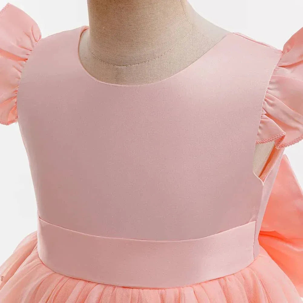 'Emmerson' Girls Beaded Party Dress - Special Occasion Toddler Dress - The Palm Beach Baby