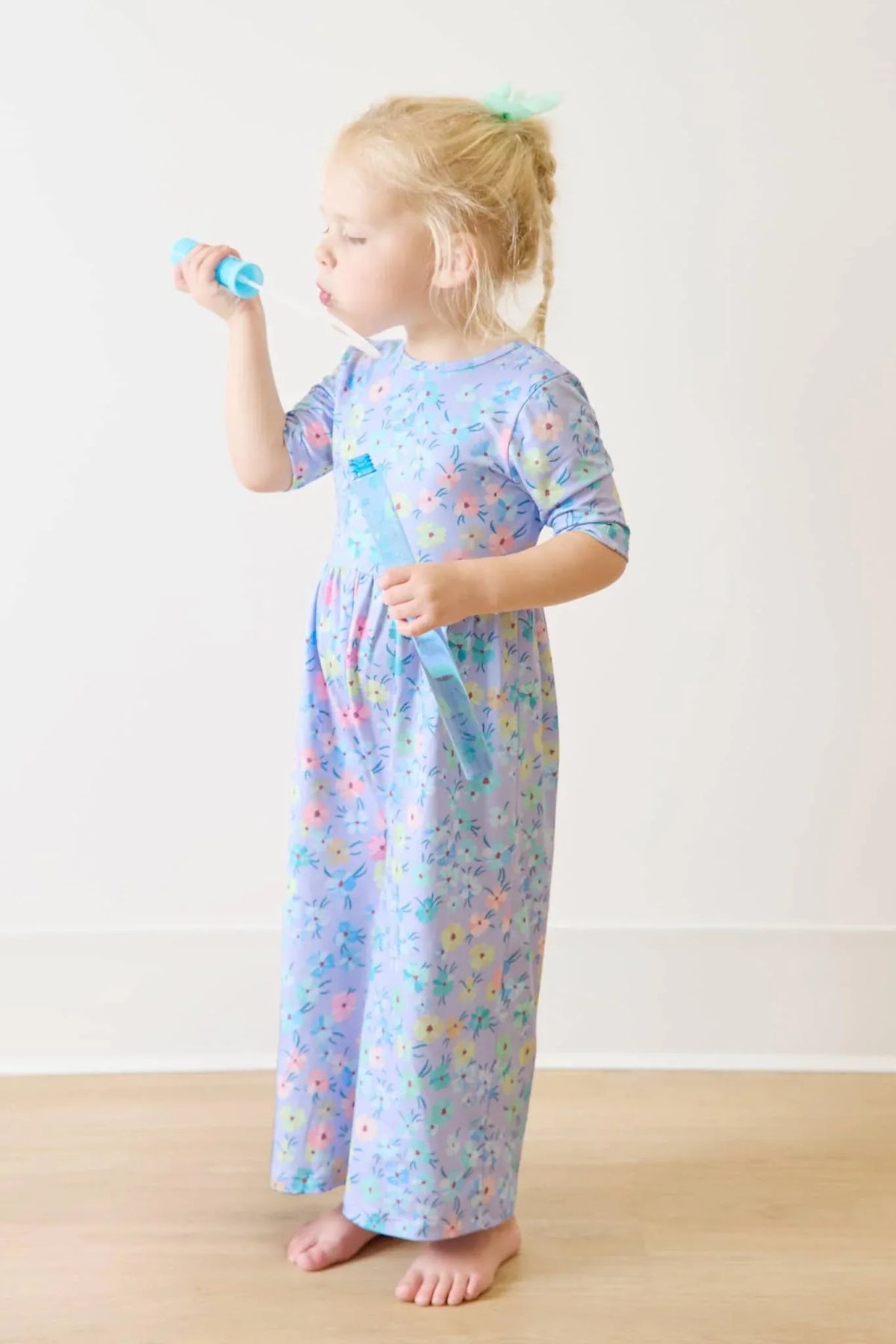 Petal Party Girls Floral Wide Leg Jumpsuit - The Palm Beach Baby