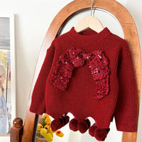 Girls Shimmer Sweater and Knit Pant Set - Cozy & Stylish - The Palm Beach Baby