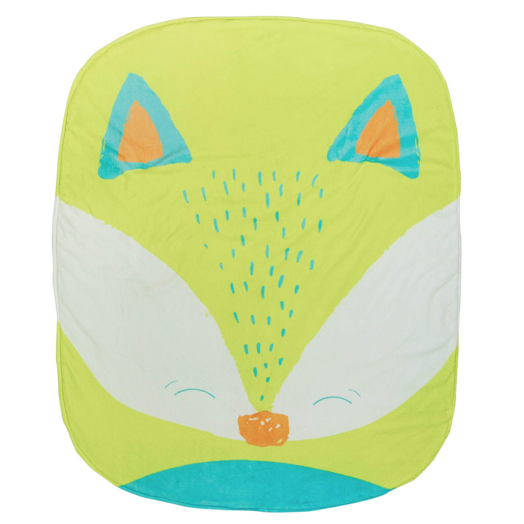 Fox Stroller Blanket by Goosewaddle® featuring a playful fox design with vibrant colors. Perfect for keeping your baby warm and cozy during strolls.