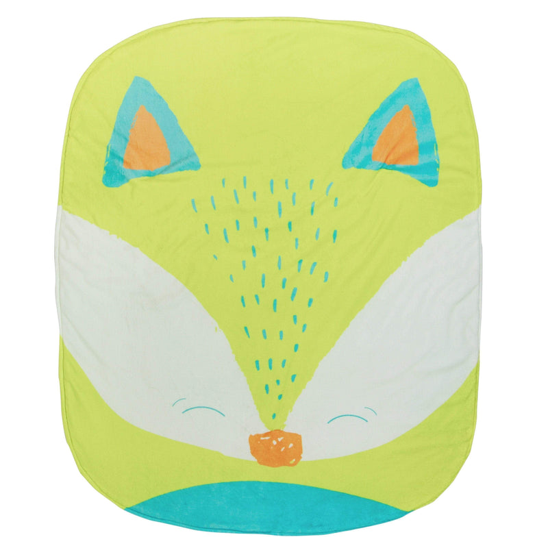 Fox Stroller Blanket by Goosewaddle® featuring a playful fox design with vibrant colors. Perfect for keeping your baby warm and cozy during strolls.