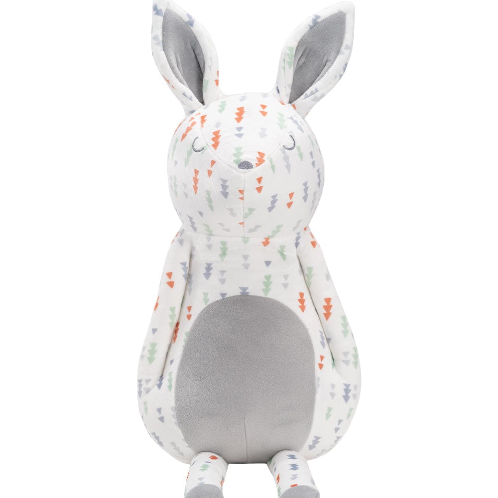 Luna Bunny Gray Super Soft Plush, a cute and cuddly plush toy with floppy ears and soft legs, perfect for babies and toddlers. Ideal for snuggling and imaginative play.