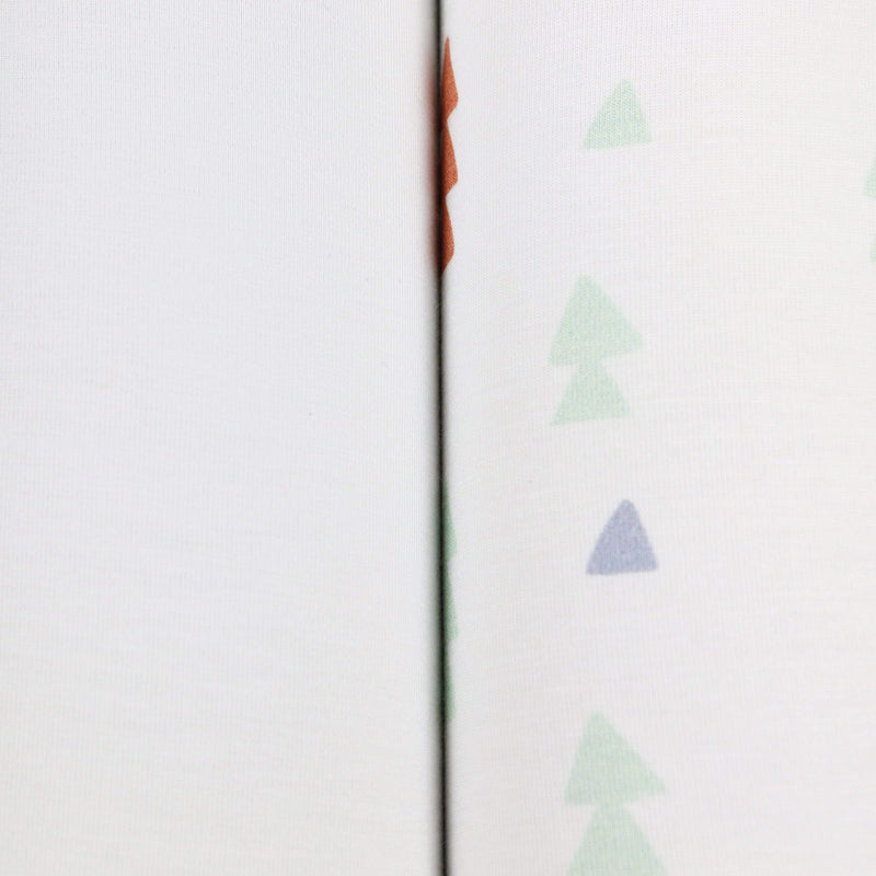 Detailed look at the fabric of the Triangles and Gray 2 PK Swaddle Blanket, featuring cute patterns and colors perfect for nurturing babies.