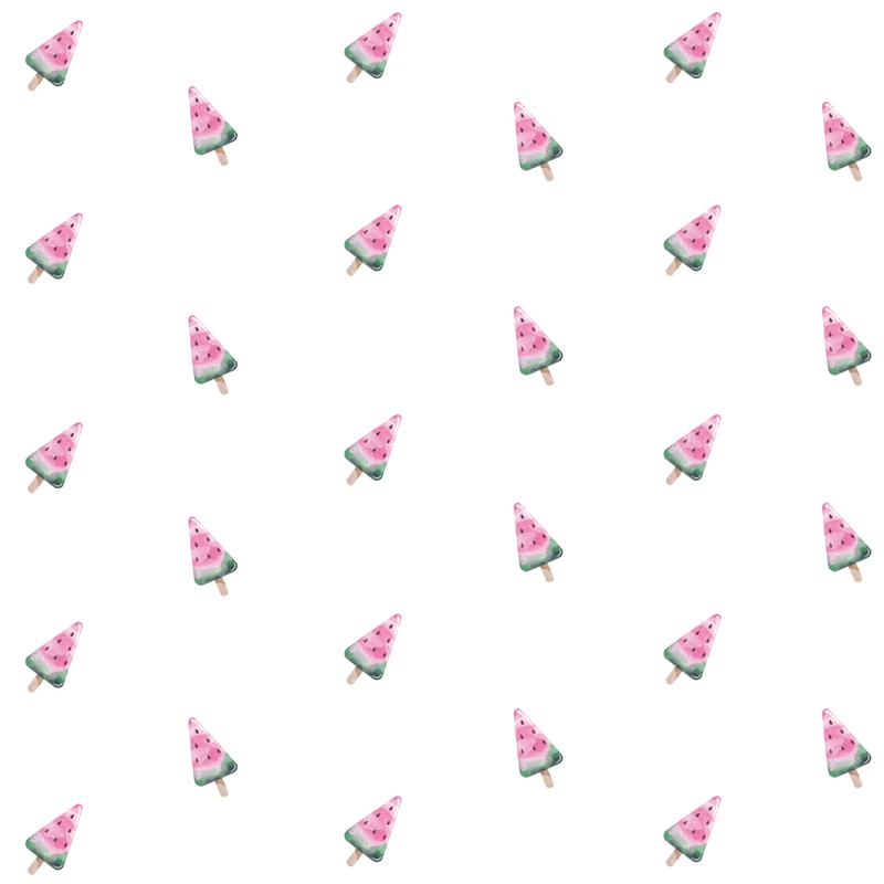 Pattern design featuring colorful watermelon popsicles, perfect for adding a fun touch to the Goosewaddle® Zippered Sleep Sack.