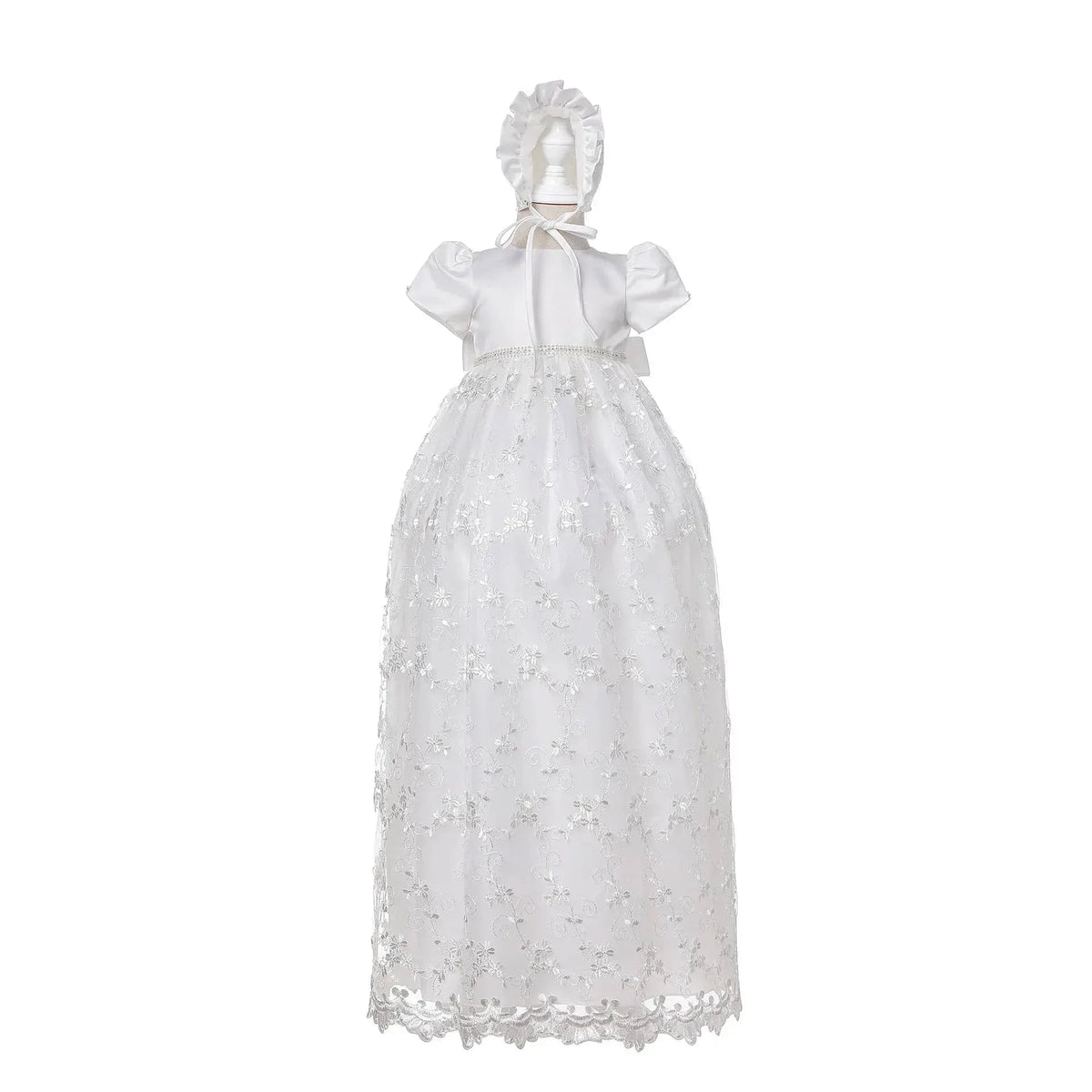 Hand-Embroidered Christening Dress Set for Babies - The Palm Beach Baby