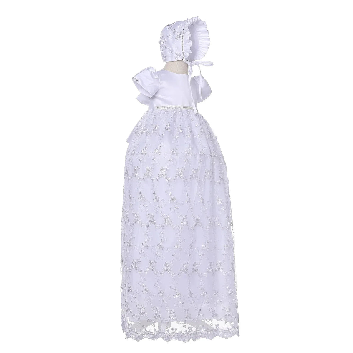 Hand-Embroidered Christening Dress Set for Babies - The Palm Beach Baby